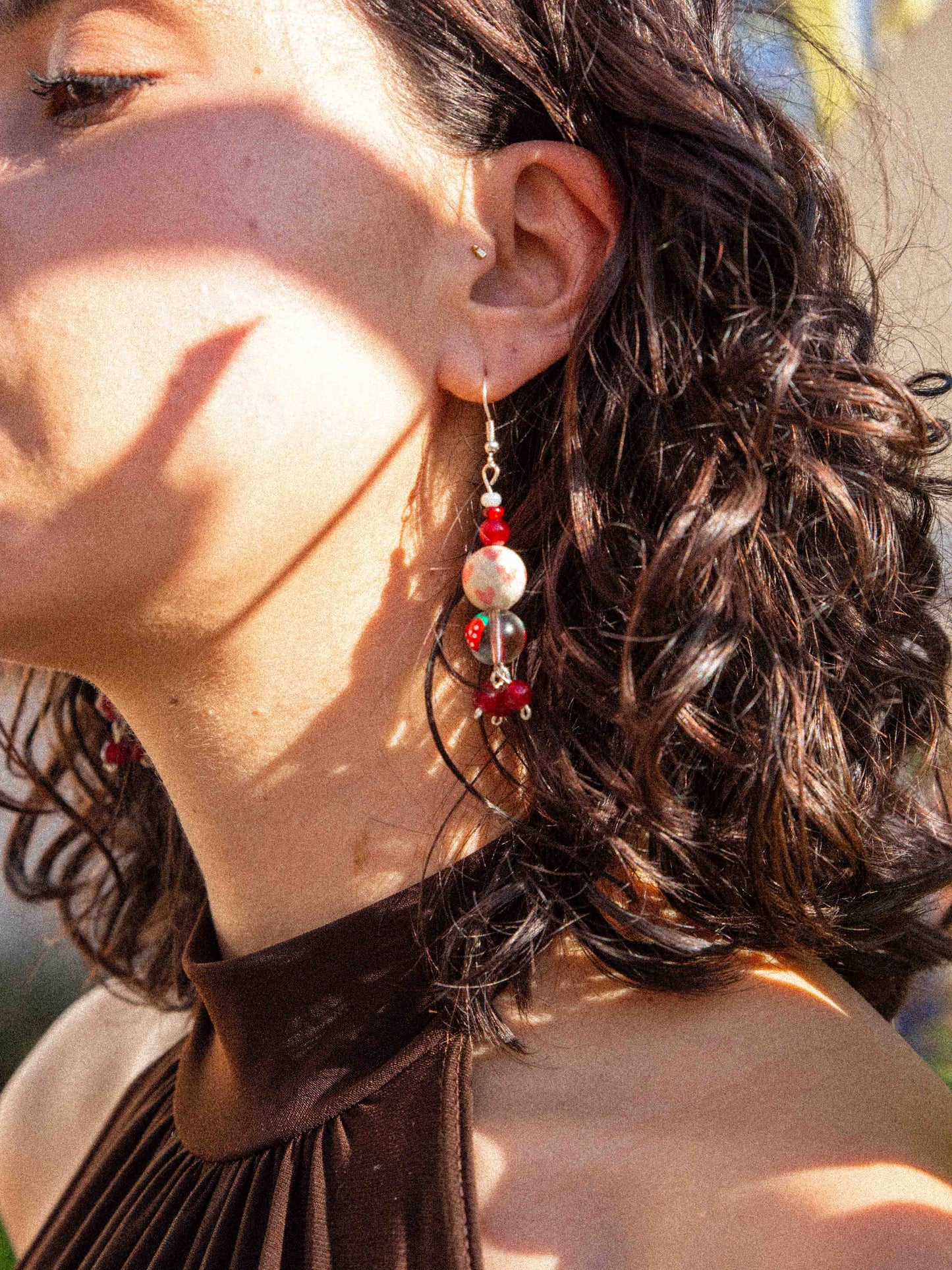 Fruta and Hearts Earring
