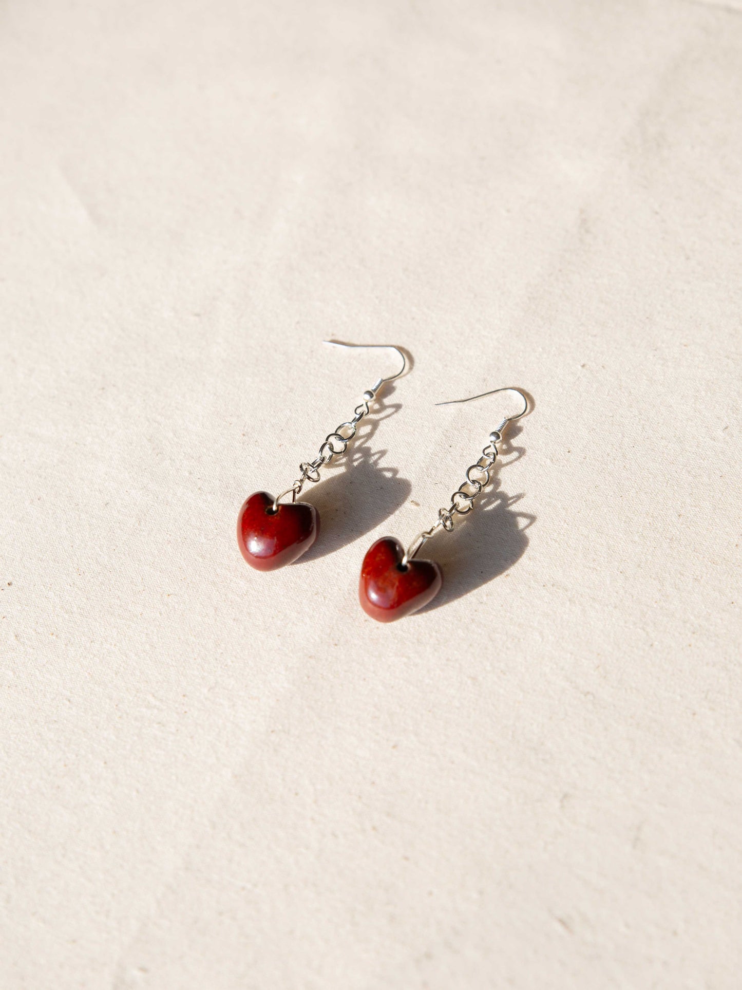 Heart and Chain Earring