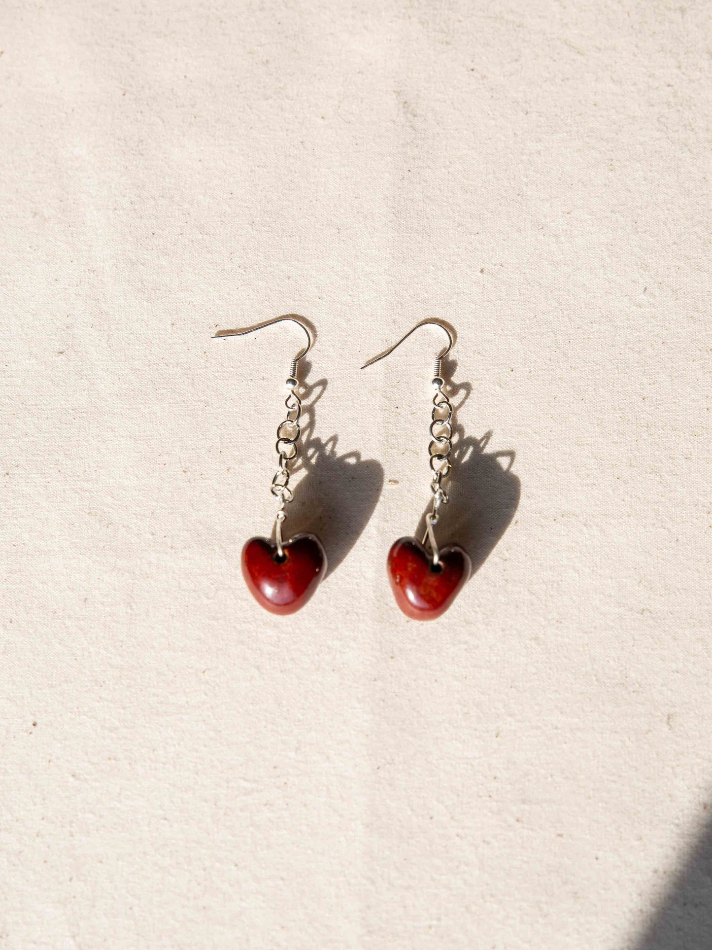 Heart and Chain Earring