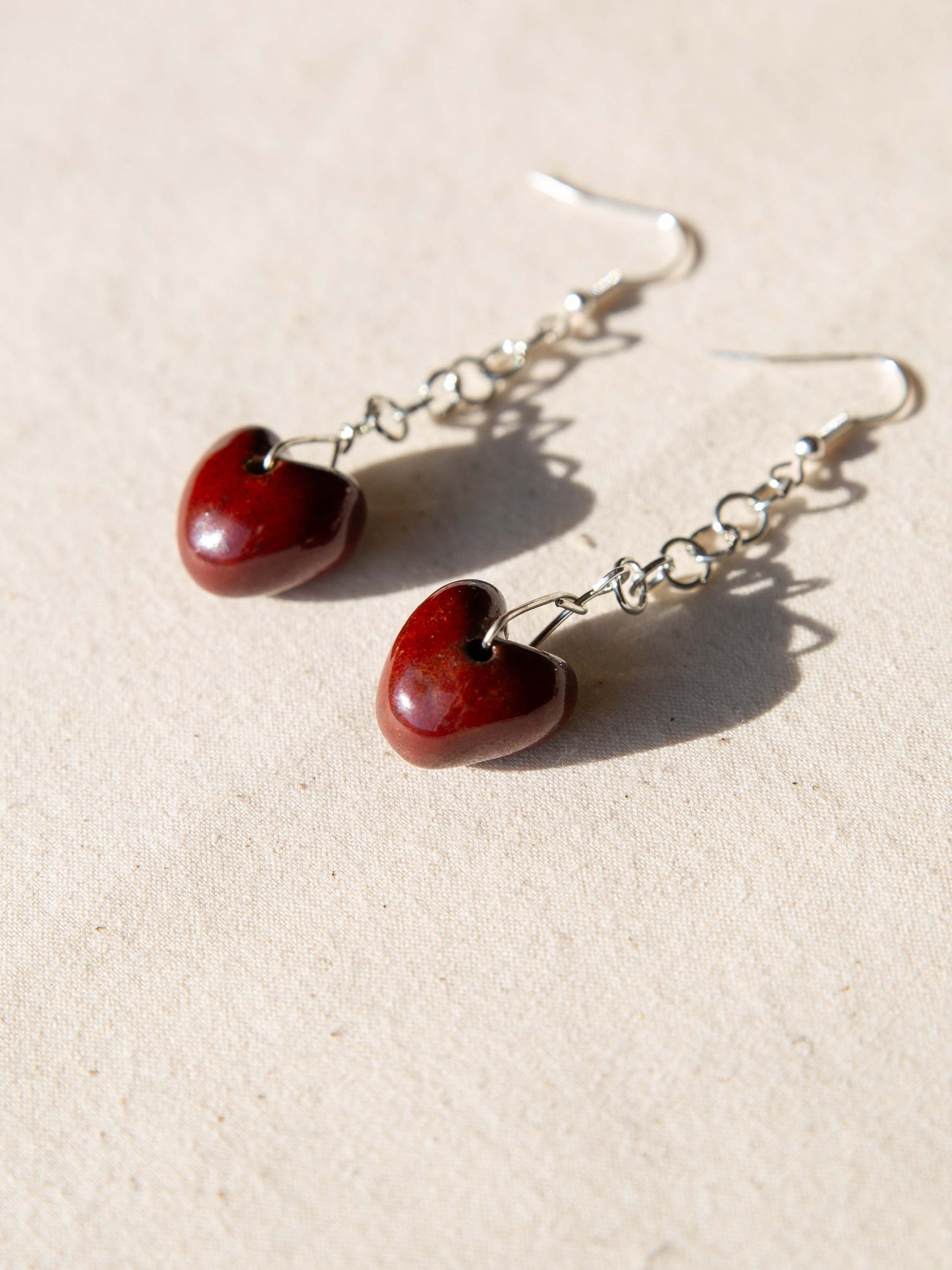 Heart and Chain Earring