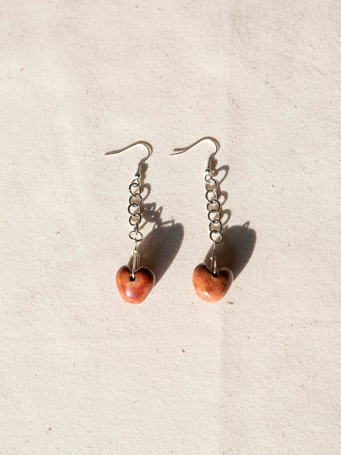 Heart and Chain Earring