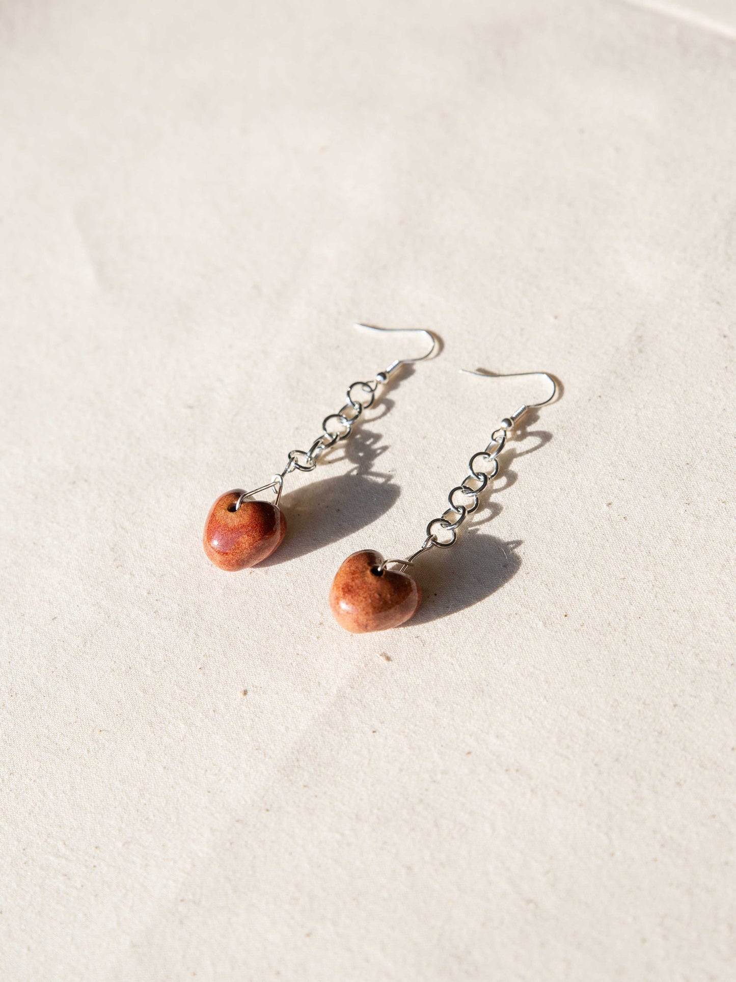 Heart and Chain Earring