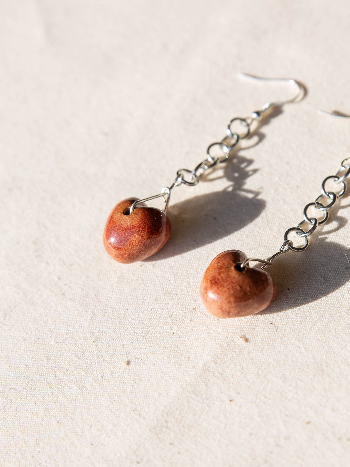 Heart and Chain Earring