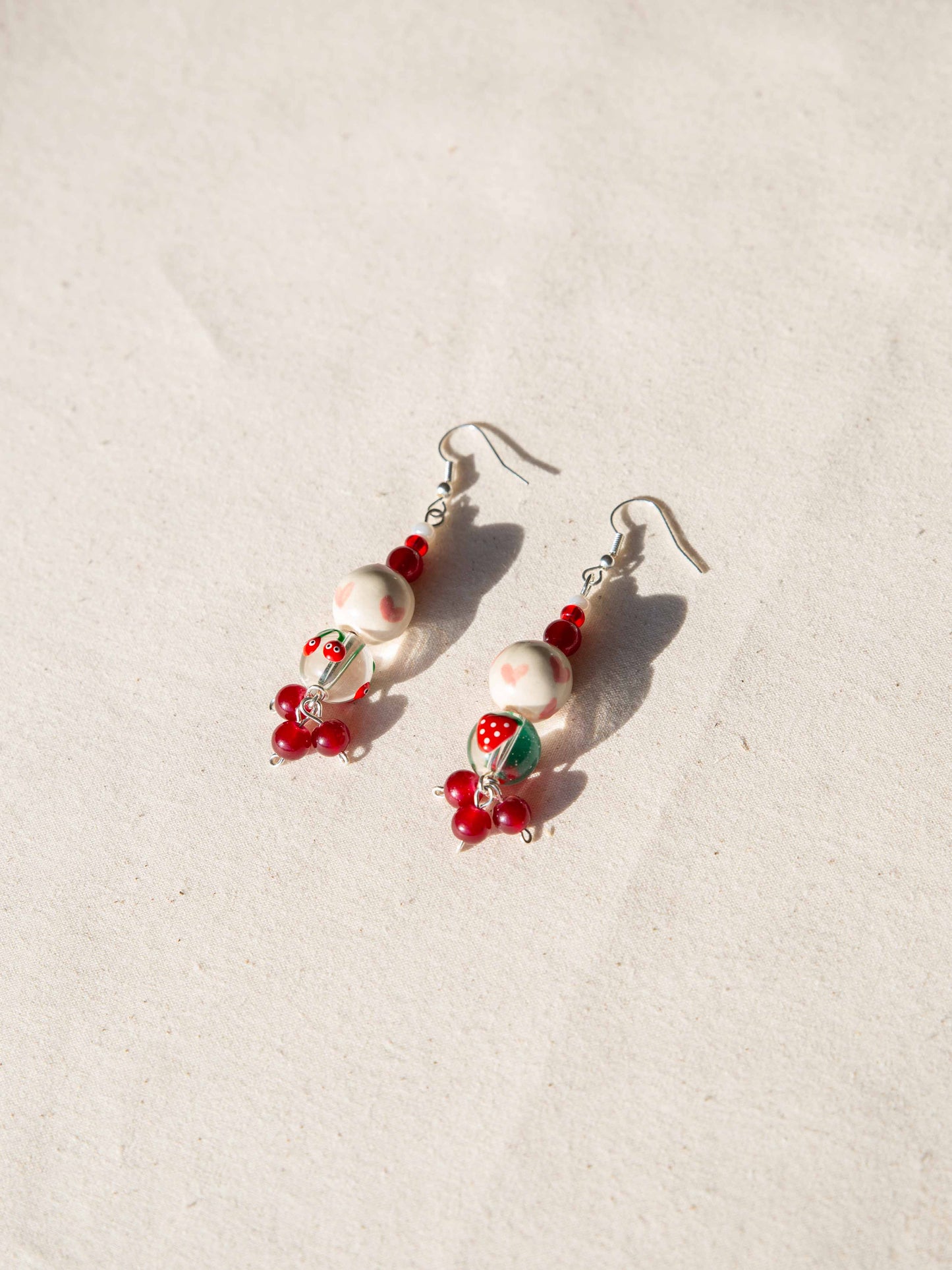 Fruta and Hearts Earring