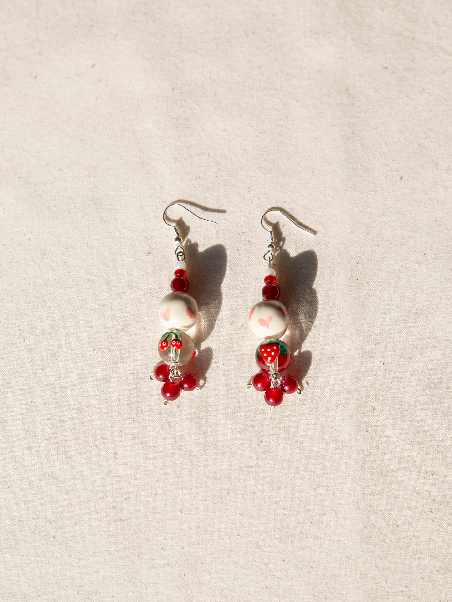 Fruta and Hearts Earring