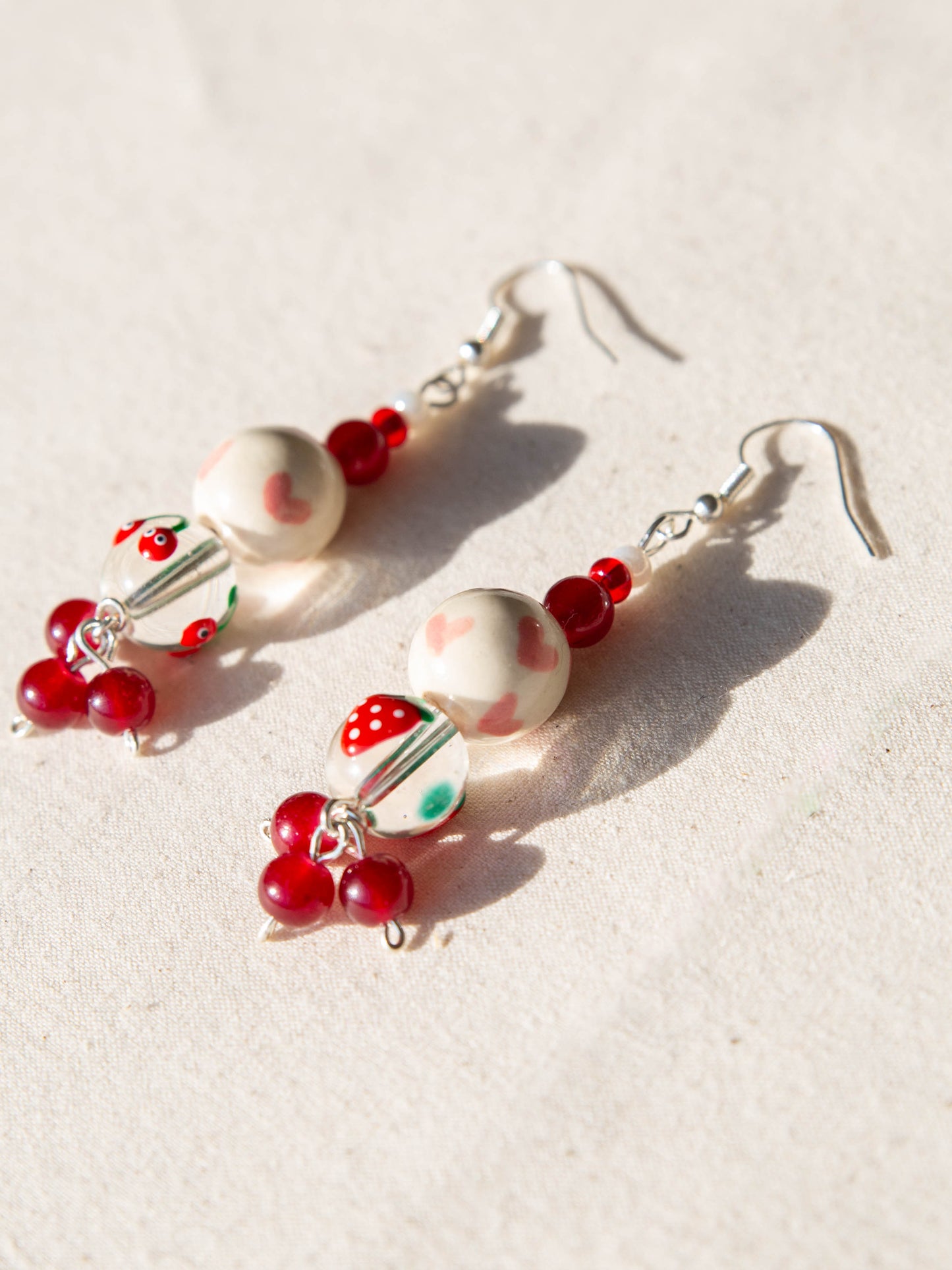 Fruta and Hearts Earring