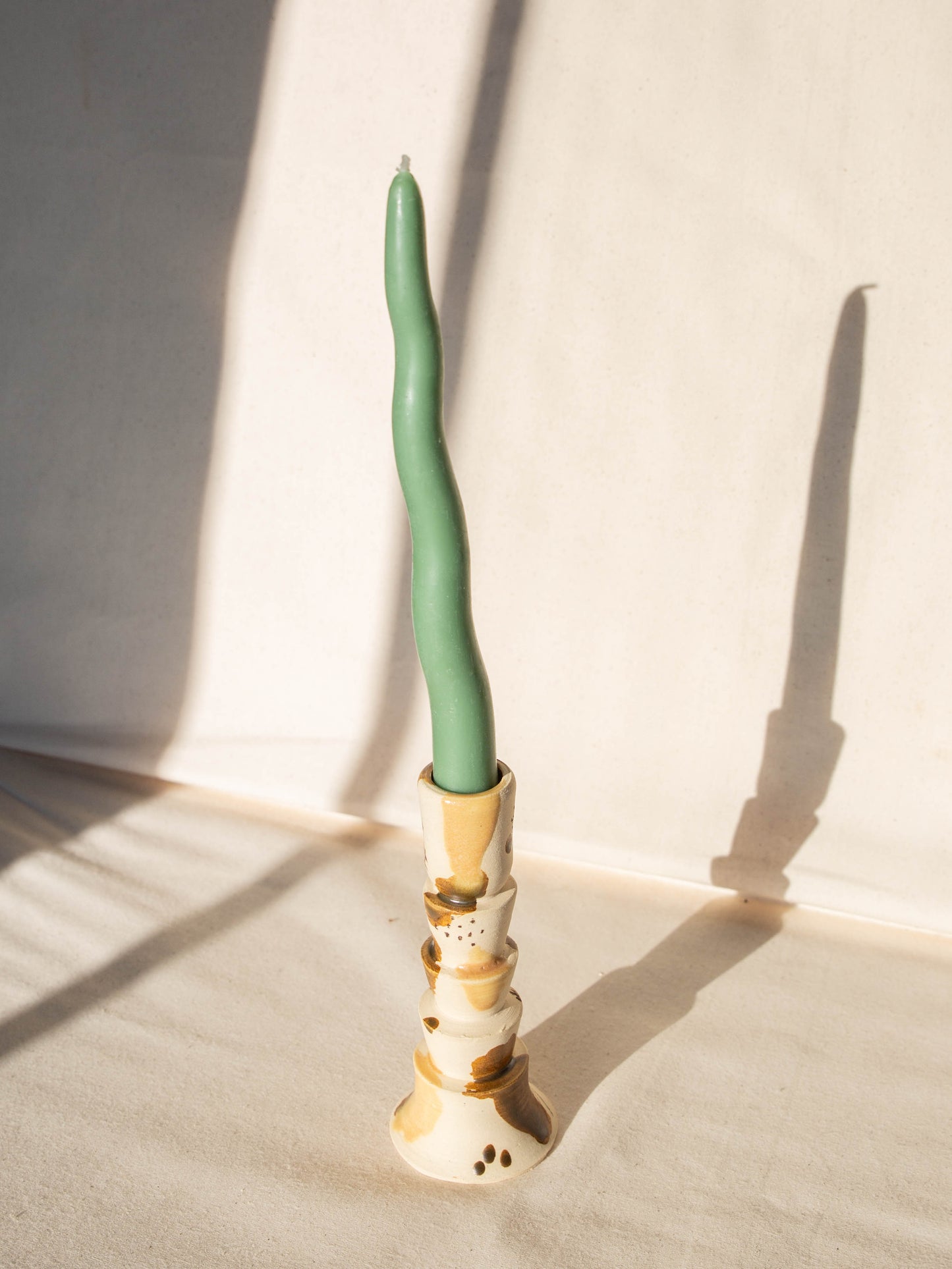 White Candlestick Holder