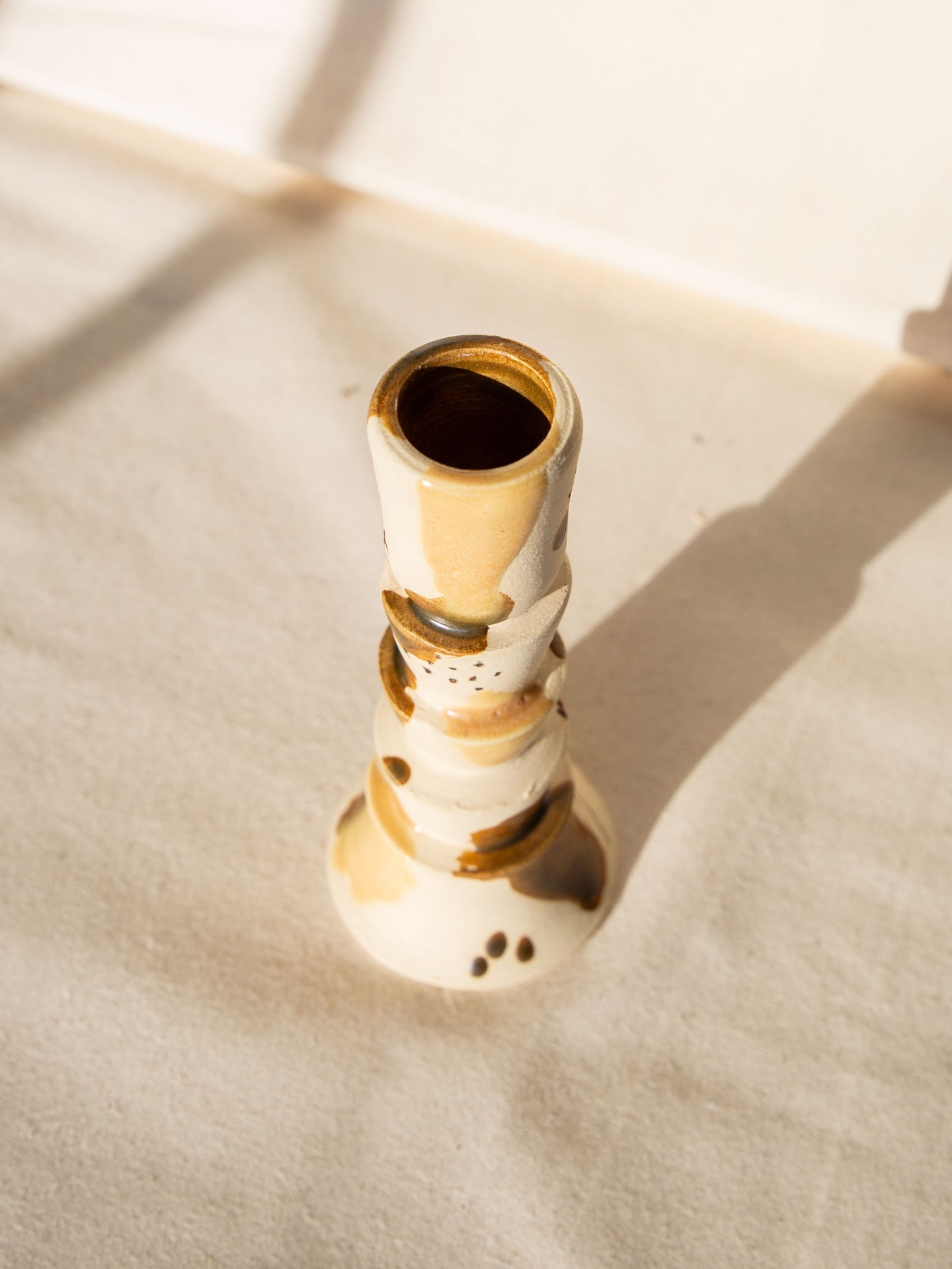 White Candlestick Holder