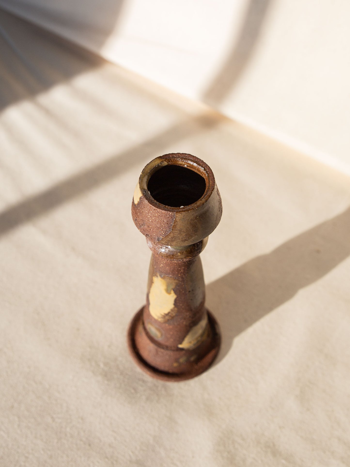 Brown Candlestick Holder